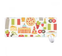 beatChong Italia La Torre Pendente di Pisa romana antisdrucciolevoli Mousepad Grande Gioco Esteso ufficio Bordi titched Computer Mat regalo