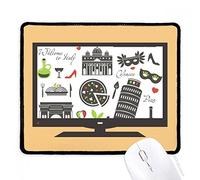 beatChong Italia La Torre Pendente di Pisa Teatro Romano Computer Mouse Pad antiscivolo in gomma Mousepad gioco Ufficio