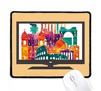 beatChong Italia Roma doganale Paesaggio d'Interesse Computer Mouse Pad Antiscivolo in Gomma Mousepad Gioco Ufficio