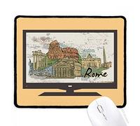 beatChong Italia Roma limite paesaggio Nazione Computer Mouse Pad antiscivolo in gomma Mousepad gioco Ufficio