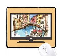 beatChong Italia Venezia Paesaggio Acquarello Pittura Computer Mouse Pad Antiscivolo in Gomma Mousepad Gioco Ufficio