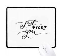 beatChong Just for You Cita Handwrite Mousepad Nero Cucito Bordo Non stuoia di Slittamento del Gioco
