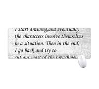 beatChong La Gente è Imparare da Situazione di Non-Slip Mousepad Grande esteso Gioco Ufficio titched Bordi Mat Regalo Computer