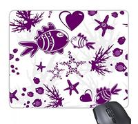 beatChong La gomma Mousepad Mouse Game Pad regalo mondo marino Pesce Animal rettangolo antiscivolo