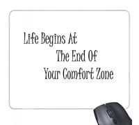 beatChong La Vita Comincia alla fine della Vostra Ricerca Gomma Mousepad Mouse Game Pad Regalo Zona di Comfort rettangolo Antiscivolo