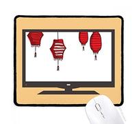 beatChong Lanterne Rosse Anno Cinese del Gallo Computer Mouse Pad Antiscivolo in Gomma Mousepad Gioco Ufficio