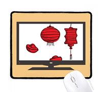 beatChong Lanterne Rosse Cinese Anno del Gallo Mouse Pad Antiscivolo in Gomma Mousepad Gioco Ufficio