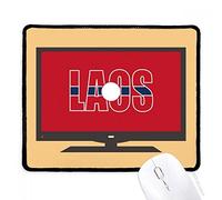 beatChong Laos Paese Bandiera Nome Computer Mouse Pad Antiscivolo in Gomma Mousepad Gioco Ufficio