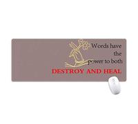 beatChong Le Parole Hanno Potere di guarire Buddha Quota Antisdrucciolevoli Mousepad Grande esteso Gioco Ufficio titched Bordi Mat Regalo Computer