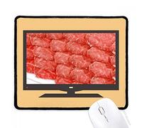beatChong Loin Steak Carne cruda Cibo Texture Computer Mouse Pad Antiscivolo in Gomma Mousepad Gioco Ufficio