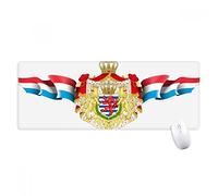 beatChong Lussemburgo Emblema Simbolo Nazionale del Paese Antisdrucciolevoli Mousepad Grande esteso Gioco Ufficio titched Bordi Mat Regalo Computer