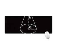 beatChong Math Kowledge Circolare Cono Volume Antisdrucciolevoli Mousepad Grande Gioco Esteso Ufficio Bordi titched Mat Regalo Computer
