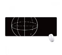 beatChong Math Kowledge Sfera Equazione antisdrucciolevoli Mousepad Grande Gioco Esteso ufficio Bordi Mat regalo Computer titched