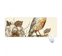 beatChong Matita variopinta Uccelli Flowes Antisdrucciolevoli Mousepad Grande Gioco Esteso Ufficio Bordi titched Mat Regalo Computer