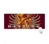 beatChong Medioevo Cultura Coraggioso Sabre Guerriero Antisdrucciolevoli Mousepad Grande Gioco Esteso Ufficio Bordi titched Mat Regalo Computer