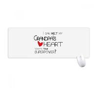 beatChong Melt Cuore Miglior Nonno Amore Antisdrucciolevoli Mousepad Grande Gioco Esteso Ufficio Bordi titched Mat Regalo Computer