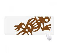 beatChong Messico Totems Gecko Lucertola Antica civiltà antisdrucciolevoli Mousepad Grande Gioco Esteso ufficio Bordi titched Mat regalo Computer