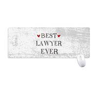 beatChong Miglior Avvocato mai Quota Professione Antisdrucciolevoli Mousepad Grande esteso Gioco Ufficio titched Bordi Mat Regalo Computer