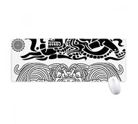 beatChong Modello Antico Egitto Astratta Arte contemporanea Antisdrucciolevoli Mousepad Grande esteso Gioco Ufficio titched Bordi Mat Regalo Computer