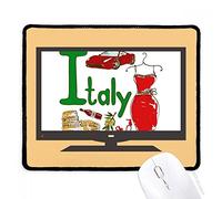 beatChong Modello Italia Nazionale Simbolo d'Interesse Computer Mouse Pad Antiscivolo in Gomma Mousepad Gioco Ufficio