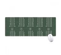 beatChong Moltiplicazione Tabella Math Studio Numero antisdrucciolevoli Mousepad Grande Gioco Esteso ufficio Bordi titched Mat regalo Computer