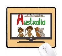 beatChong Motivo: Australia Nazionale Simbolo d'Interesse Computer Mouse Pad Antiscivolo in Gomma Mousepad Gioco Ufficio