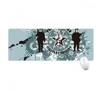 beatChong Motivo Stellata Guerra Pace Graffiti Via Antisdrucciolevoli Mousepad Grande Gioco Esteso Ufficio Bordi titched Mat Regalo Computer