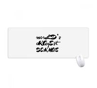 beatChong Mousepad Grande Gioco Esteso Ufficio Bordi titched Computer Mat Regalo del Mondo Okayest Deskmate Graduazione Stagione Antiscivolo