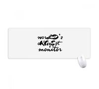 beatChong Mousepad Grande Gioco Esteso Ufficio Bordi titched Computer Mat Regalo del Mondo Okayest Moniter Graduazione Stagione Antiscivolo