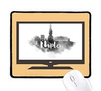beatChong Napoli Italia Landmark Inchiostro Città Dipinto Computer Mouse Pad Antiscivolo in Gomma Mousepad Gioco Ufficio