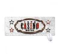beatChong Nero Rosso Casino Cartello modello antisdrucciolevoli Mousepad Grande esteso gioco Ufficio titched Bordi Mat regalo Computer
