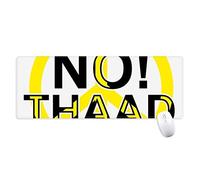 beatChong No THAAD Contro THAAD Pacifismo antisdrucciolevoli Mousepad Grande Gioco Esteso ufficio Bordi titched Computer Mat regalo