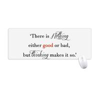 beatChong Non c'è Niente di Buono o Cattivo Antisdrucciolevoli Mousepad Grande Gioco Esteso Ufficio Bordi titched Computer Mat Regalo