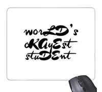 beatChong Okayest Student Teacher Citazione rettangolo Antiscivolo in Gomma Mousepad Mouse Game Pad Regalo del Mondo