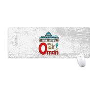 beatChong Oman Nazionale Simbolo d'Interesse del Modello Antisdrucciolevoli Mousepad Grande esteso Gioco Ufficio titched Bordi Mat Regalo Computer