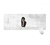 beatChong Orangutan Bianco e Nero degli Animali Antisdrucciolevoli Mousepad Grande Gioco dell'ufficio esteso titched Bordi Mat Regalo Computer