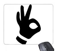 beatChong Pad Regalo del Mouse Il Gesto Giusto Silhouette Modello Antiscivolo in Gomma Mousepad Gioco Ufficio