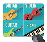 beatChong Pad Regalo Mouse Chitarra Violino Pianoforte Combinazione del Modello Antiscivolo in Gomma Mousepad Gioco Ufficio
