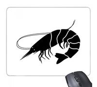 beatChong Pad Regalo Mouse Marine Life Nero Gambero Illustrazione Antiscivolo in Gomma Mousepad Gioco Ufficio