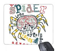 beatChong Pad Regalo Mouse Scoprire Il Mondo di Spider Adventure Modello Antiscivolo in Gomma Mousepad Gioco Ufficio