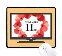 beatChong Papavero Garland Giorno della Memoria UK Computer Mouse Pad Antiscivolo in Gomma Mousepad Gioco Ufficio
