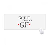 beatChong Per BF Got It From My Boyfriend GF antisdrucciolevoli Mousepad Grande esteso gioco Ufficio titched Bordi Mat regalo Computer