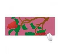 beatChong Pittura Cultura Rosso Verde Fiore antisdrucciolevoli Mousepad Grande Gioco Esteso ufficio Bordi titched Mat regalo Computer
