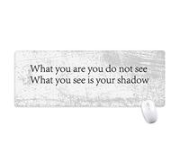beatChong Poesia ciò Che Vedi è Ombra Antisdrucciolevoli Mousepad Grande Gioco Esteso Ufficio Bordi titched Computer Mat Regalo