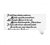 beatChong Poesia Citazione Tiger Sniff The Rose Antisdrucciolevoli Mousepad Grande esteso Gioco Ufficio titched Bordi Mat Regalo Computer
