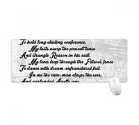 beatChong Poesia Citazione Tiger Sniff The Rose Antisdrucciolevoli Mousepad Grande esteso Gioco Ufficio titched Bordi Mat Regalo Computer