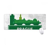 beatChong Praga Repubblica Ceca Verde Luogo d'Interesse Antisdrucciolevoli Mousepad Grande Gioco Esteso Ufficio Bordi titched Mat Regalo Computer