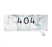 beatChong Programmatore Errore 404 Pagina non sulla terra antisdrucciolevoli Mousepad Grande gioco dell'ufficio esteso titched Bordi Mat regalo Computer