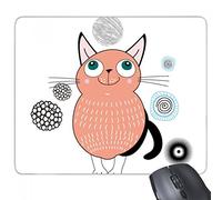 beatChong Proteggere Cartoon Animal Cute Rosa Smiling Cat Illustrazione rettangolo Antiscivolo in Gomma Mousepad Mouse Game Pad Regalo