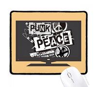 beatChong Punk New York Contro la Guerra Illustrazione Modello Computer Mouse Pad Antiscivolo in Gomma Mousepad Gioco Ufficio